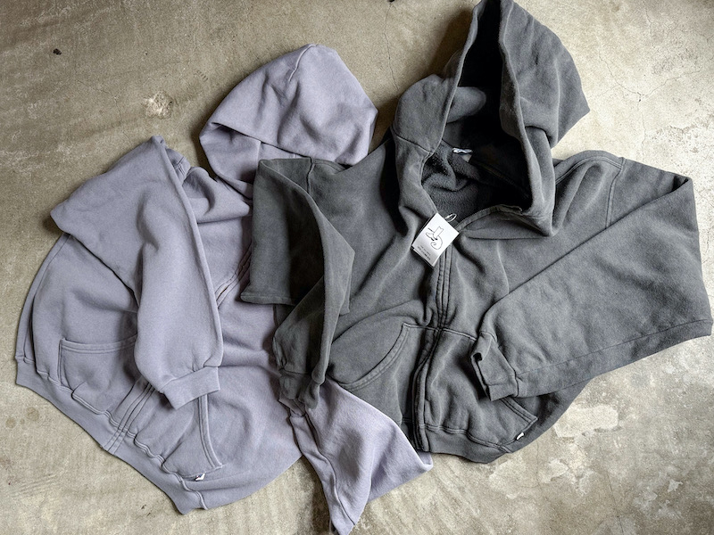 60's Faded Zip hoodie / Knee Pleated Baggy 【 FIFTH GENERAL STORE